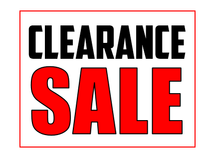 CLEARANCE SALE UP TO 80% OFF!