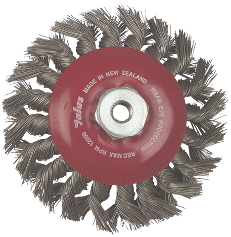 Talus 100mm M10 Wire Knot Bevel Wheel Brush (CLEARANCE)